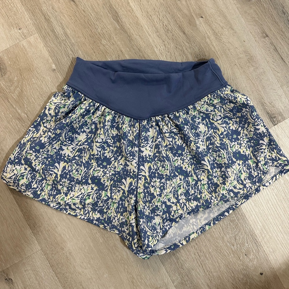 Floral workout shorts
